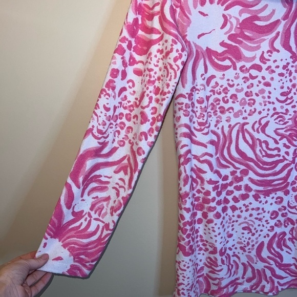 Lilly Pulitzer Pink and White Floral Swim Coverup - Picture 8 of 14